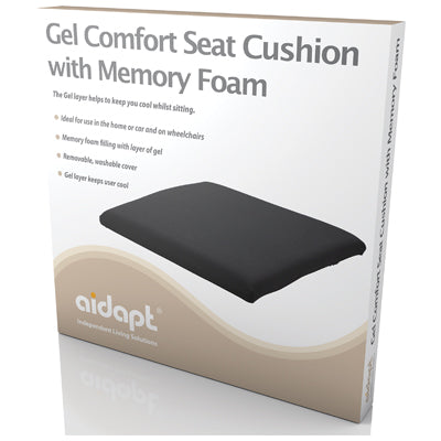 VA126SD Gel Comfort Seat Cushion with Memory Foam 40x40x4cm