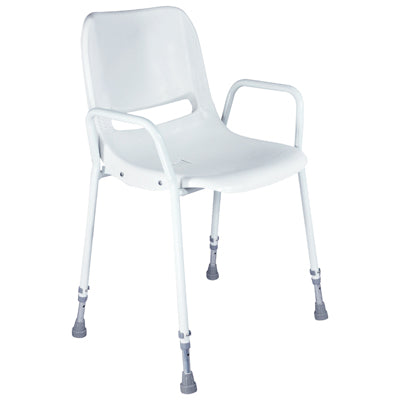 VB499S Milton Stackable Portable Shower Chair Adjustable Height