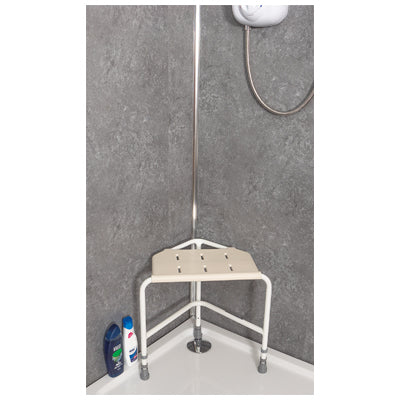 VB636  Pembury Height Adjustable Corner Shower Stool