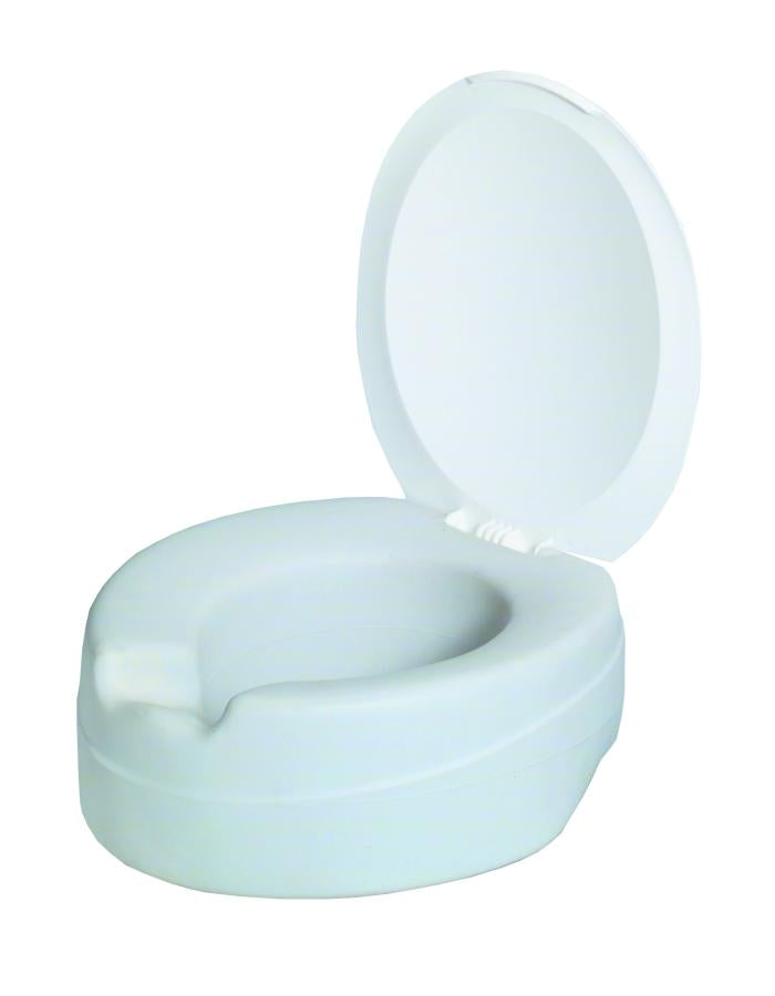 KOZEEFOAM-SEAT-LID Soft Foam Raised toilet Seat with Lid 4.5in KOZEE