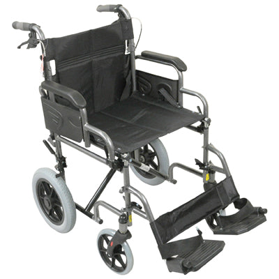 VA169  Deluxe Attendant Propelled Steel Wheelchair