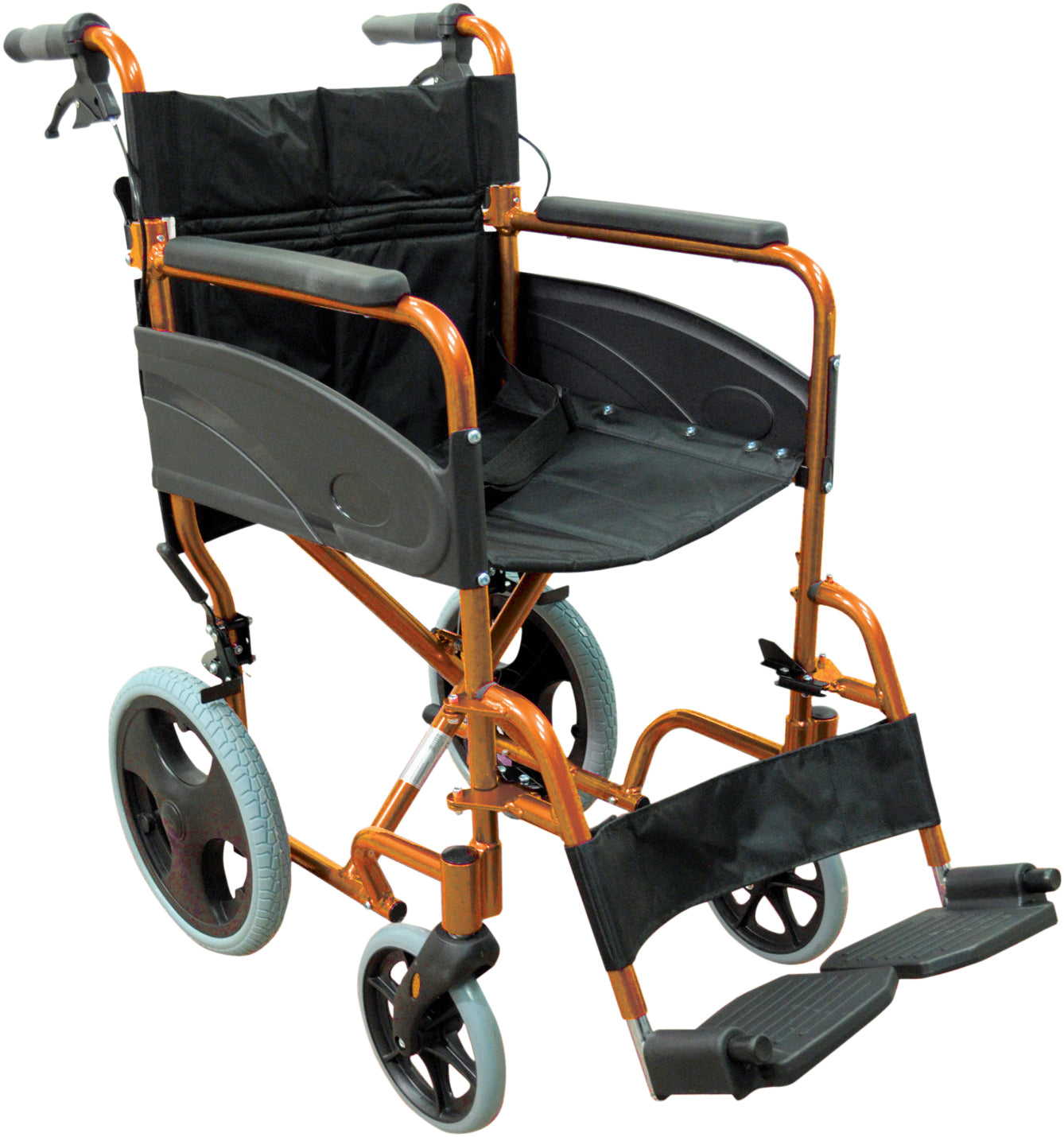 VA170ORANGE  Compact Transport Aluminium Wheelchair AIDAPT / Category