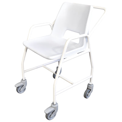 VB506 Hythe Mobile Shower Chair with Castors Fixed Height & 2 Brakes