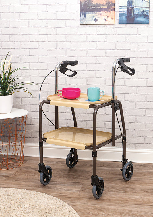 VG798WB  Height Adjustable Kitchen Strolley Trolley with Brakes AIDAPT / Category