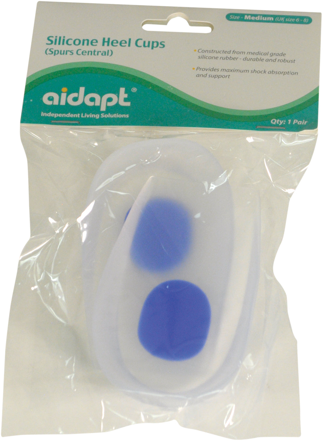 VM949AC  Pair of Medical Grade Silicone Heel Cups (for Spurs Central) AIDAPT / Category