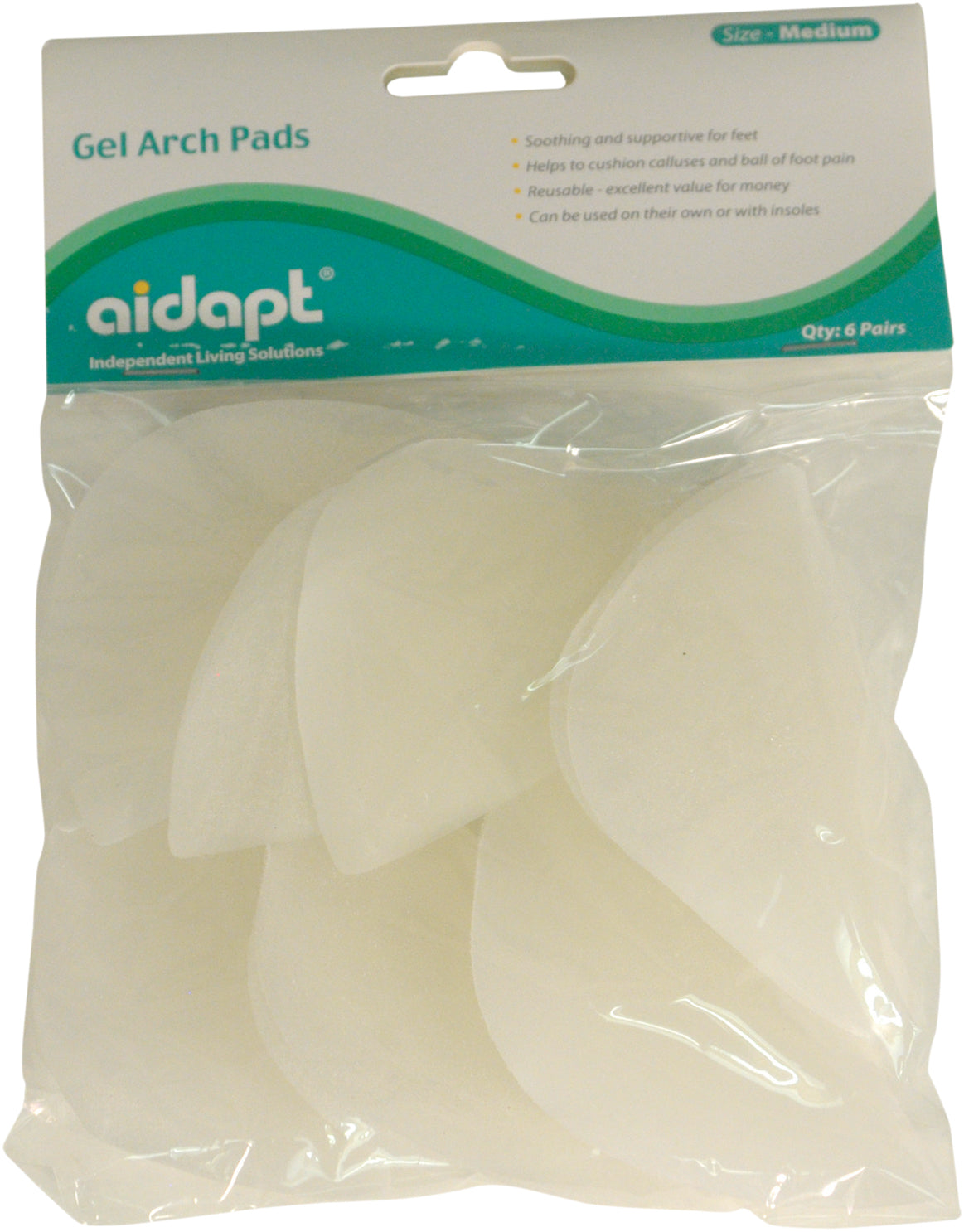 VM949CA  Gel Arch Pads (6 Pairs) AIDAPT / Category