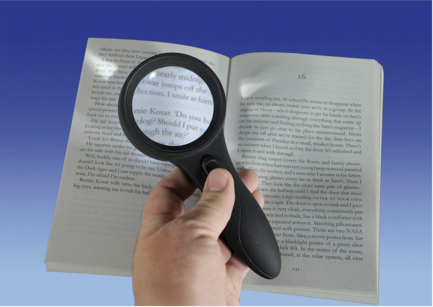 VM966M  Deluxe Comfort Grip Magnifier with 6 LED Lights AIDAPT / Category