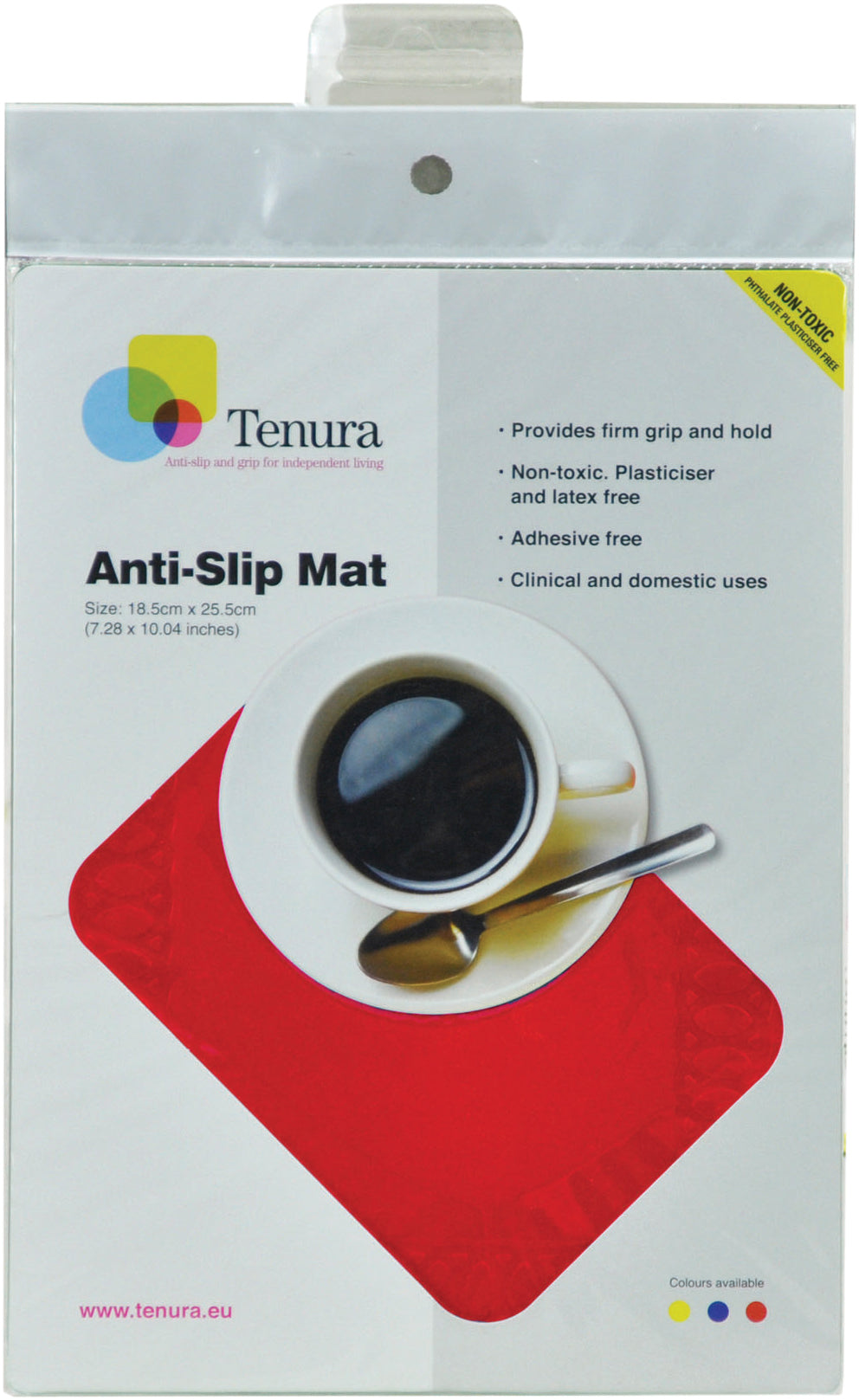 VM985R  Tenura Silicone Rubber Anti Slip Rectangular Mat 25.5x18.5 cm AIDAPT / Category