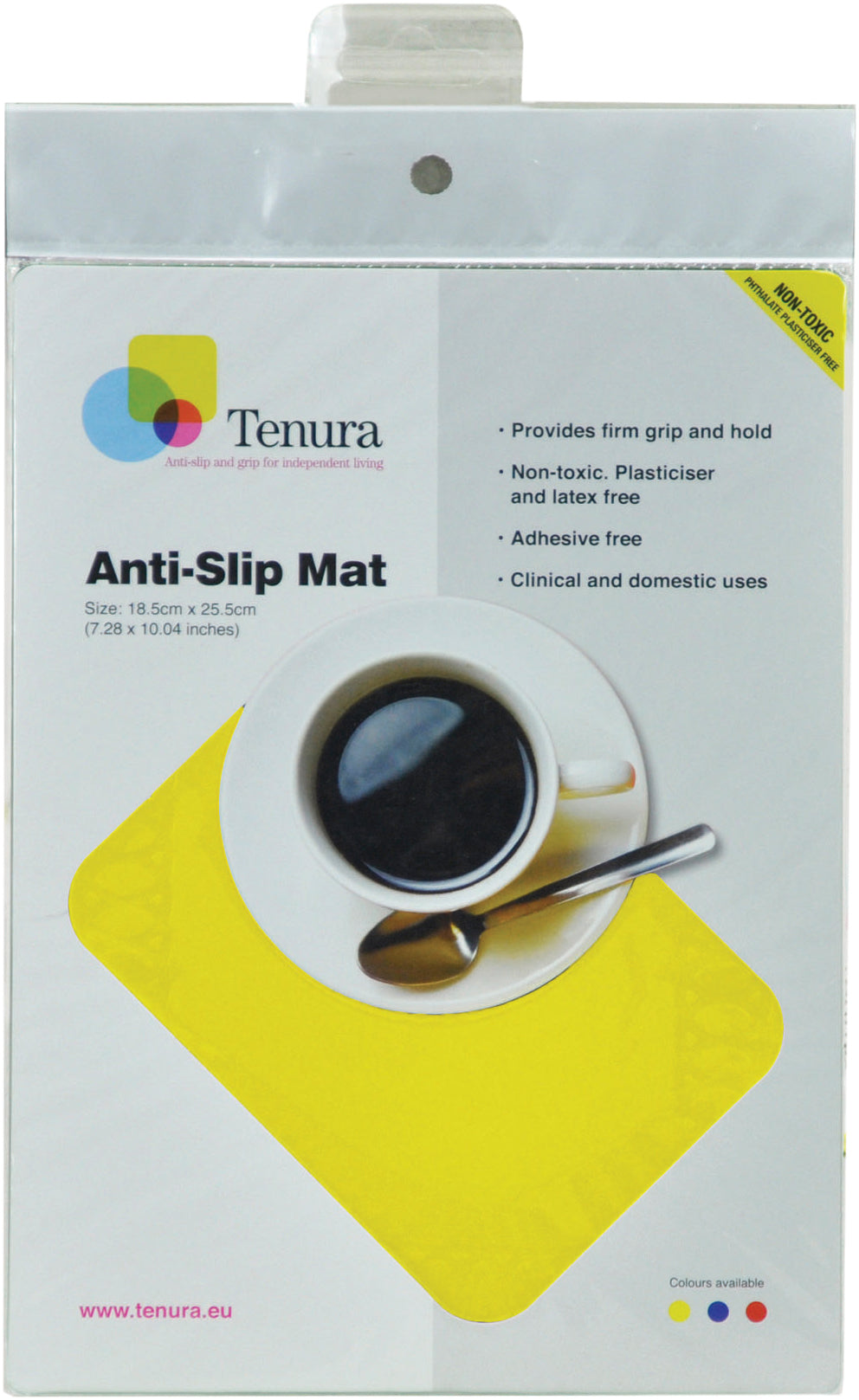 VM985Y  Tenura Silicone Rubber Anti Slip Rectangular Mat 25.5x18.5 cm AIDAPT / Category