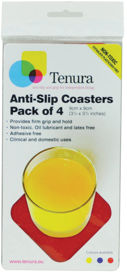 VM989R  Tenura Anti Slip Silicone Rubber Square Coaster (Pack of 4) AIDAPT / Category