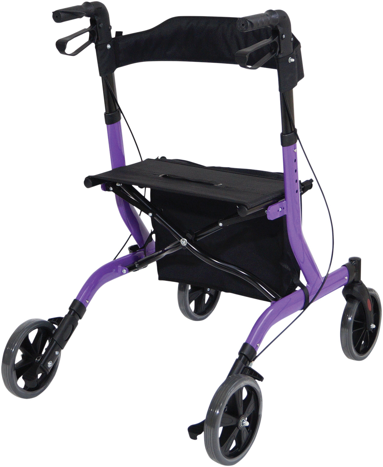 VP183PURPLE  Deluxe Ultra Lightweight Folding 4 Wheeled Rollator AIDAPT / Category