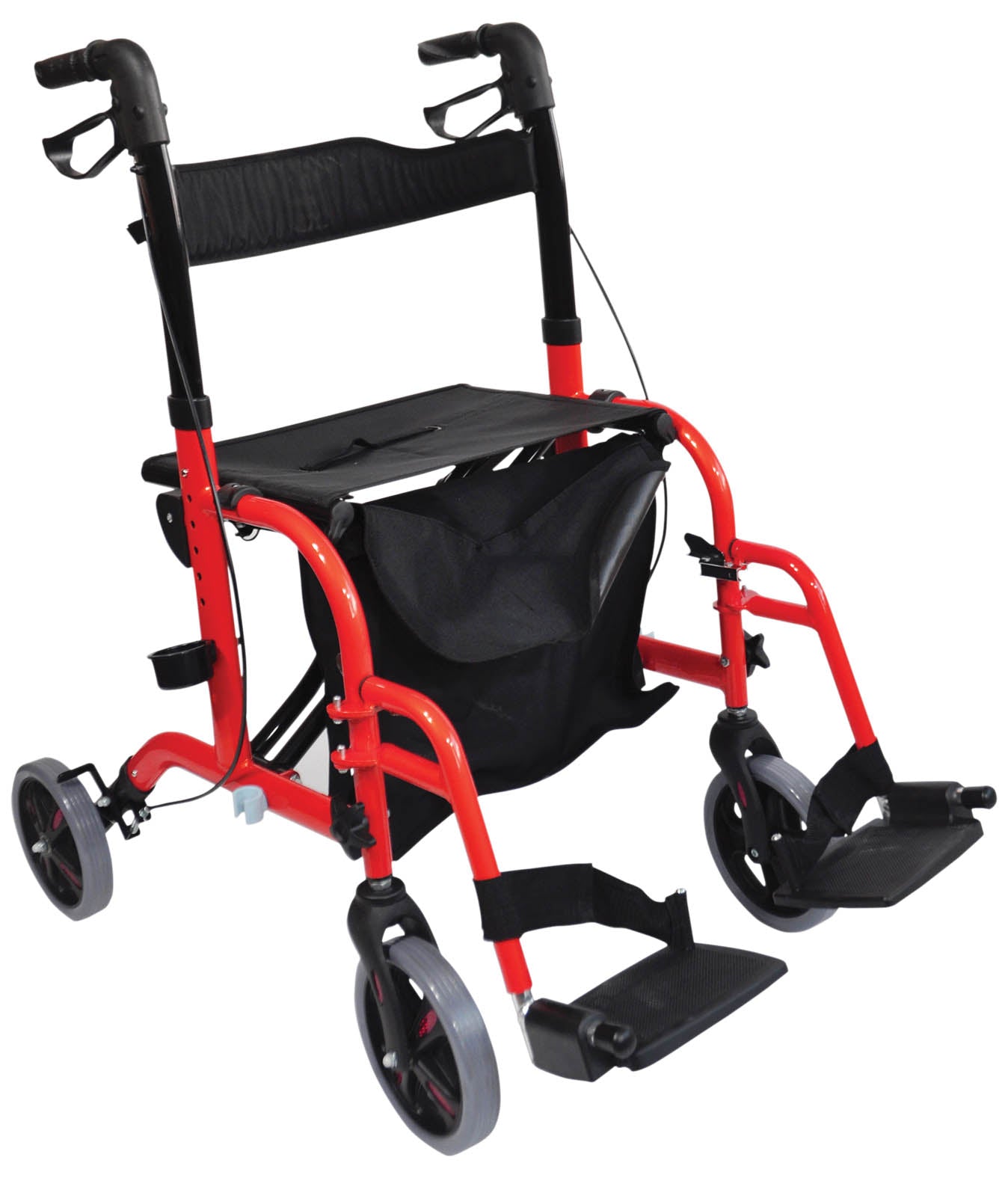 VP184RED  Duo Deluxe Rollator and Transit Chair in One AIDAPT / Category